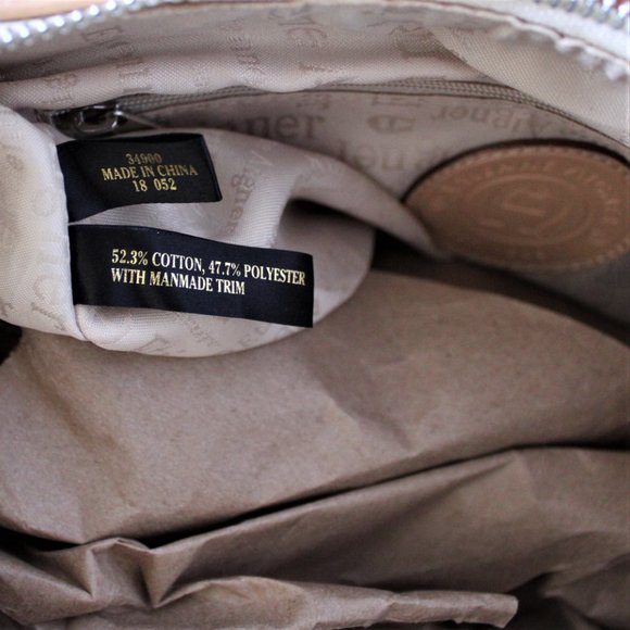 Etienne Aigner Tan and Cream Shoulder Bag - Picture 8 of 10